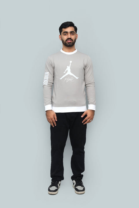 Jordan Jumpman Flight Logo Crewneck Sweatshirt - Men's Long Sleeve Pullover