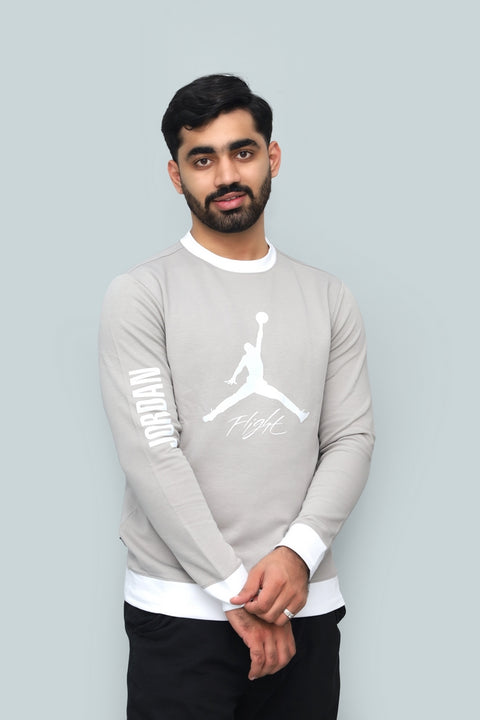 Jordan Jumpman Flight Logo Crewneck Sweatshirt - Men's Long Sleeve Pullover