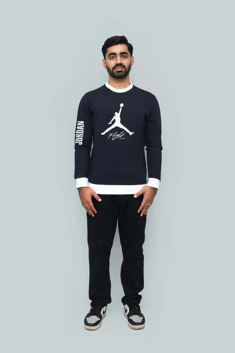 Jordan Jumpman Flight Logo Crewneck Sweatshirt - Men's Long Sleeve Pullover