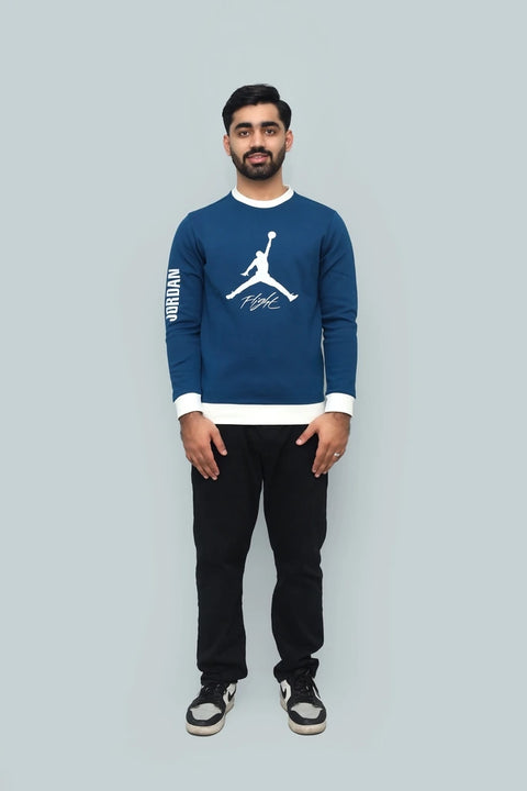 Jordan Jumpman Flight Logo Crewneck Sweatshirt - Men's Long Sleeve Pullover