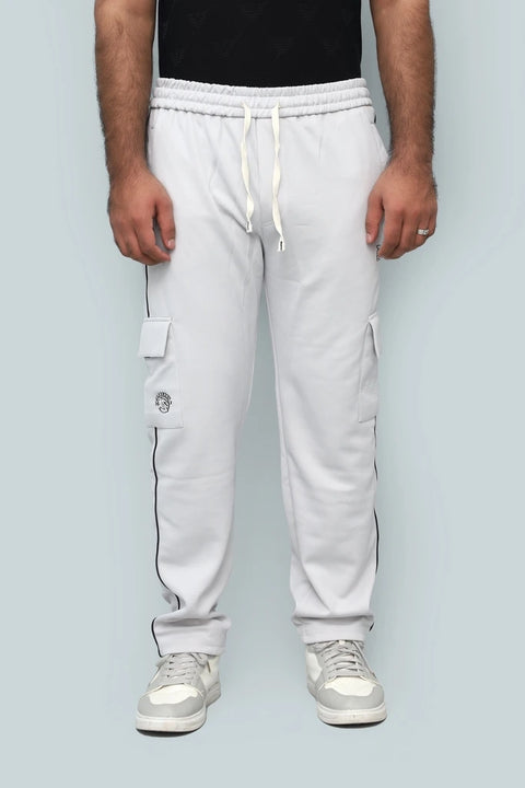 Burberry Men's Cargo Jogger Trousers - Branded Drawstring Sweatpants