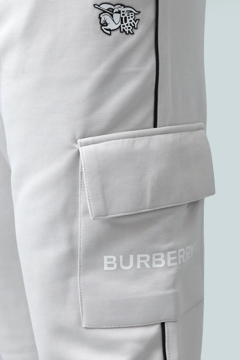 Burberry Men's Cargo Jogger Trousers - Branded Drawstring Sweatpants
