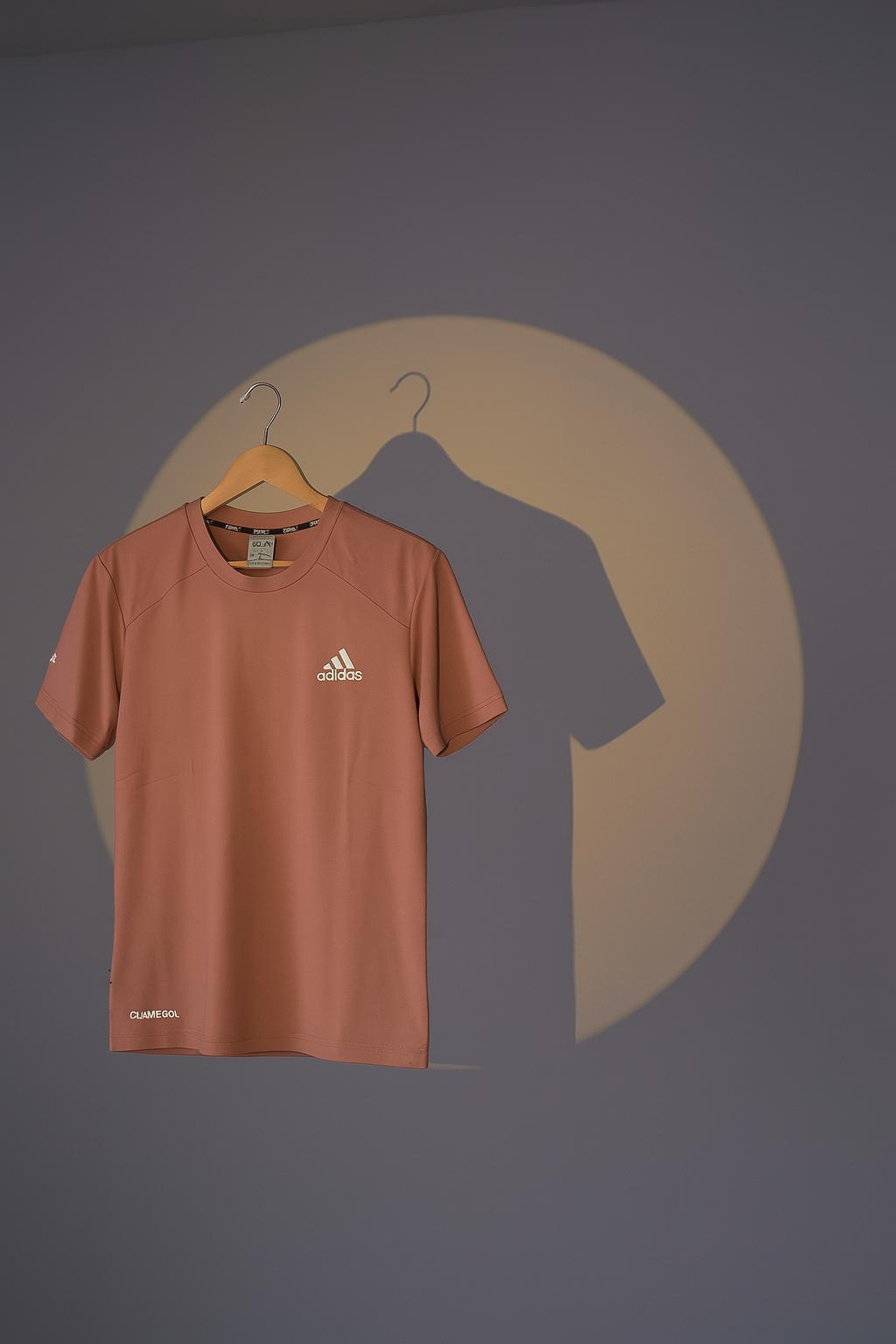 Men's Rust Brown Performance T-shirt - Adidas