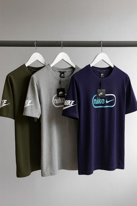 Premium Nike Men's Graphic T-Shirt | Army Green, Heather Grey, Midnight Navy