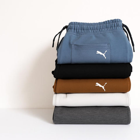 Puma-Inspired Premium Jogger Trousers – Men’s Slim Fit, Breathable Fabric