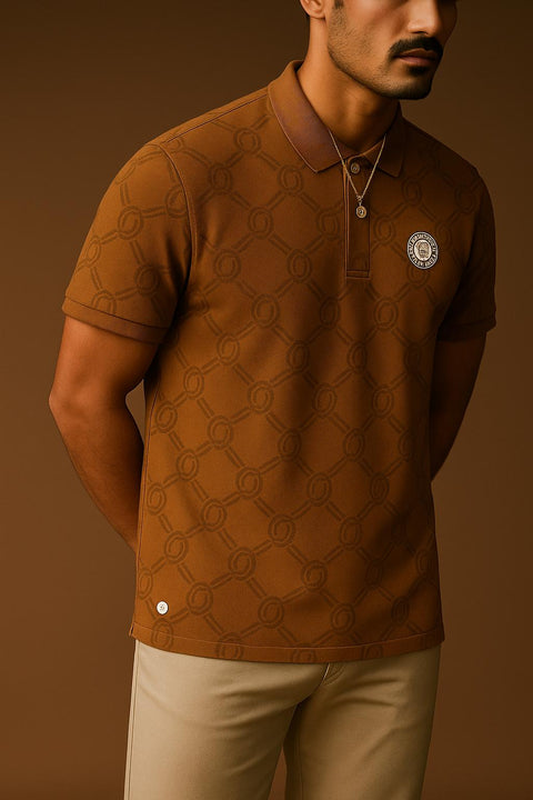 Burberry-Inspired Premium Self-Check Polo Shirt | Luxury Edition
