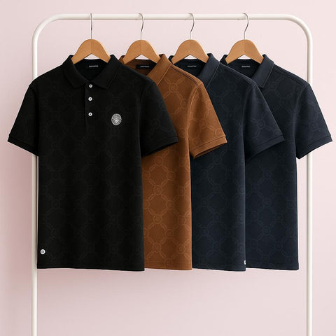 Burberry-Inspired Premium Self-Check Polo Shirt | Luxury Edition