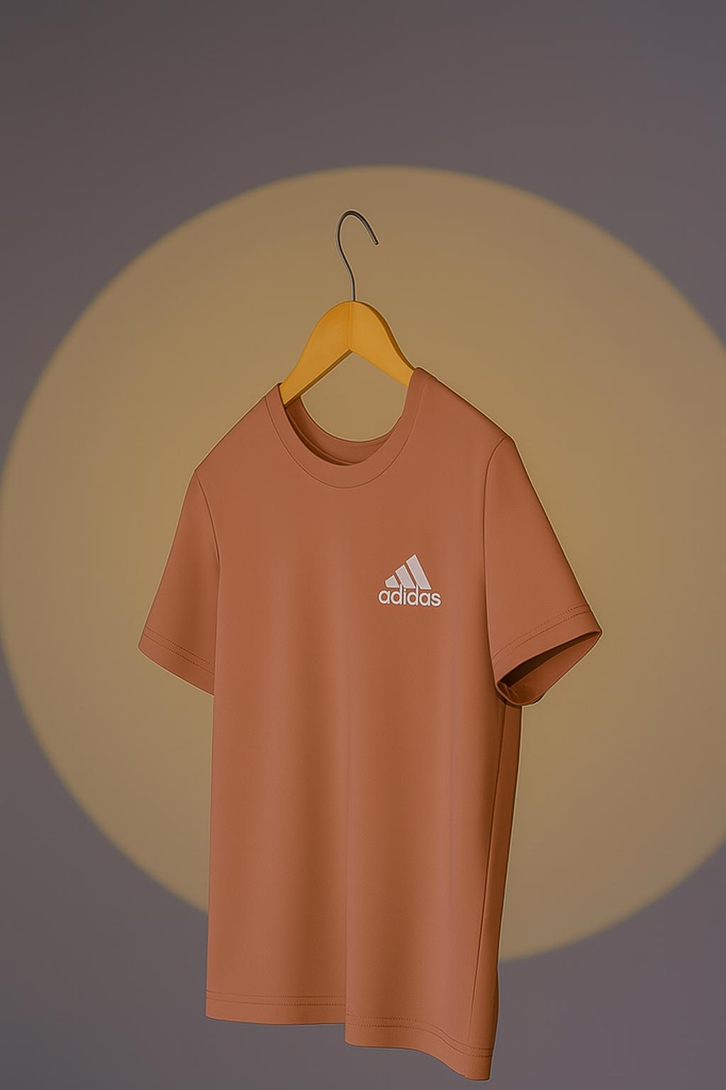 Men's Rust Brown Performance T-shirt - Adidas