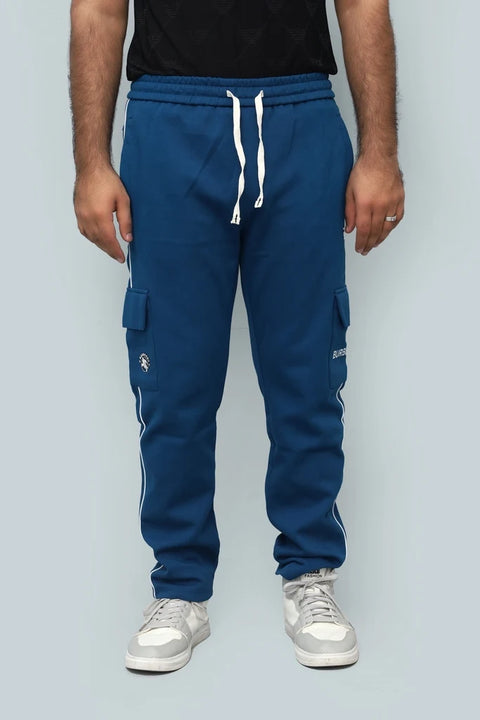 Burberry Men's Cargo Jogger Trousers - Branded Drawstring Sweatpants