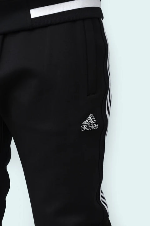 Adidas Classic Striped Tracksuit Set - Men's Full-Zip Athletic Jogger & Jacket