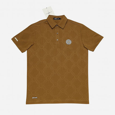 Versace-Inspired Premium Self-Check Polo Shirt