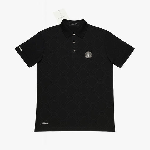 Versace-Inspired Premium Self-Check Polo Shirt
