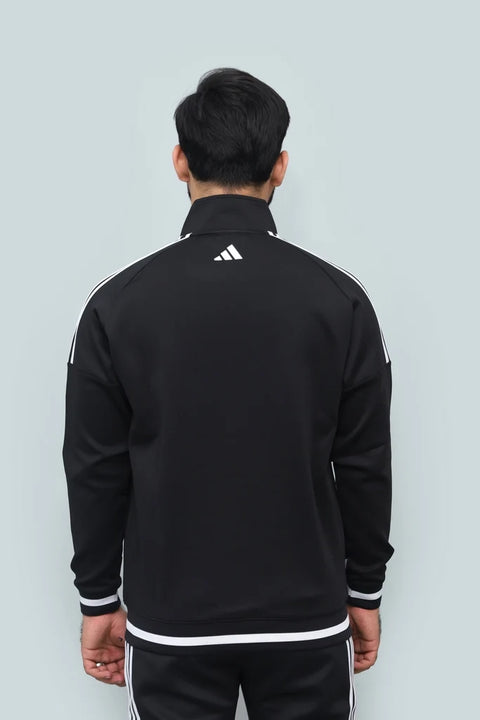 Adidas Classic Striped Tracksuit Set - Men's Full-Zip Athletic Jogger & Jacket